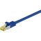 RJ45 cavo patch CAT 6A S/FTP (PiMF), 500 MHz, con cavo grezzo CAT 7 , blu WE91592 Goobay