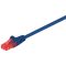 CAT 6 cavo patch, U/UTP, blu WE68442 Goobay