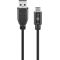Cavo USB 2.0 (da USB-C a USB A), nero WE55469 Goobay