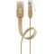 CAT 6 cavo patch piatto U/UTP, marrone chiaro WE95881 Goobay