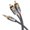 Cavo adattatore audio AUX, jack 3,5 mm a spina RCA stereo, 5 m WE65290 Goobay