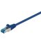 CAT 6A cavo patch, S/FTP (PiMF), blu, 10 m WE93698 Goobay