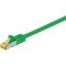RJ45 cavo patch CAT 6A S/FTP (PiMF), 500 MHz, con cavo grezzo CAT 7 , Verde WE91649 Goobay