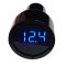 Voltmetro presa accendisigari 12-24V - Display blu T626 FATO
