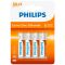 Batterie AA Philips Extra Zinc Chloride 1,5V - Blister da 4 pezzi WB878 