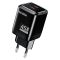 Caricatore doppia porta USB-C PD 45W nero ricarica rapida KSC-1604 F4605 Kakusiga
