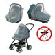 Zanzariera universale 3in1 per passeggino navicelle seggioloni auto 140x90cm ED5298 