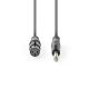 Cavo Audio XLR non Bilanciato Femmina a 3 Pin XLR-Maschio da 6,35mm 1.5m ND4564 Nedis