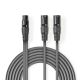 Cavo Audio XLR Bilanciato 2x Maschio a 3 Pin XLR-Femmina a 3 Pin XLR 1.5m ND4988 Nedis