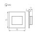Lampada led a incasso per scale ERINUS LED 4000k 1.5W 30lm Kanlux KA1098 Kanlux