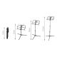 Leggio pieghevole per spartiti con base tripode MIC553 