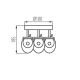 Faretto LED da parete/soffitto 3000K 3x6W 3x320lm Kanluk KA1093 Kanlux