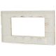 Placca in tecnopolimero 4 posti color abete compatibile Vimar Plana EL574 
