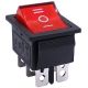 Interruttore a bilanciere DPDT ON/OFF/ON 6 Pin 3 Posizioni 6A 250V 10A 125V con luce LED N457 
