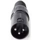 Connettore XLR 3-Pin Maschio nichelato Diametro ingresso cavo 5mm Nero ND4894 Nedis