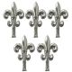 GANCETTO PER QUADRI GIGLIO 5 PZ.    mm. 32 - Bronzato FV15637 
