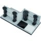 SET PIEDINI PER MOBILI DA CUCINA IN PLASTICA CON GANCIO mm. 150 h 4 pz. FV55721 