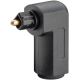 Adattatore audio digitale TOSLINK angolato a 90° WE11925 Goobay