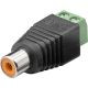 Morsetto 2pin > Presa RCA WE76741 Goobay