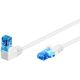 CAT 6A cavo patch 1x 90° angolato U/UTP, bianco WE51534 Goobay