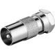 Adattatore F: spina F > spina coassiale WE11625 Goobay