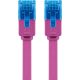 CAT 6A cavo patch piatto, U/UTP, magenta WE96298 Goobay