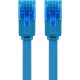 CAT 6A cavo patch piatto, U/UTP, blu WE96295 Goobay