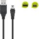 Cavo di sincronizzazione e di ricarica mini USB, Nero WE46712 Goobay