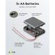 3x AA (Mignon) portabatterie WE12445 Goobay