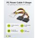 Cavo di alimentazione per PC a forma di Y, da spina 5,25 a 2x SATA WE68524 Goobay