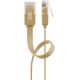 CAT 6 cavo patch piatto U/UTP, marrone chiaro WE95882 Goobay