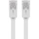 CAT 6 cavo patch piatto U/UTP, bianco WE95192 Goobay
