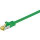 RJ45 cavo patch CAT 6A S/FTP (PiMF), 500 MHz, con cavo grezzo CAT 7 , Verde WE91577 Goobay
