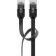 CAT 6 cavo patch piatto U/UTP, nero WE95382 Goobay