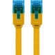 CAT 6A cavo patch piatto, U/UTP, giallo WE96318 Goobay