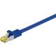 RJ45 cavo patch CAT 6A S/FTP (PiMF), 500 MHz, con cavo grezzo CAT 7 , blu WE91583 Goobay
