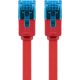 CAT 6A cavo patch piatto, U/UTP, rosso WE96322 Goobay