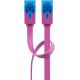 CAT 6A cavo patch piatto, U/UTP, magenta WE96320 Goobay