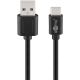 Cavo USB 2.0 (da USB-C a USB A), nero WE55467 Goobay