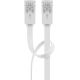 CAT 5e cavo piatto pach - rete U/UTP, bianco WE93362 Goobay