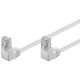 CAT 5e cavo patch 2x 90° angolato F/UTP, bianco, 3 m WE96064 Goobay