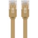 CAT 6 cavo patch piatto U/UTP, marrone chiaro WE95887 Goobay