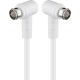 Cavo antenna SAT angolato (80 dB), doppia schermatura WE67342 Goobay