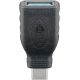 USB-C/USB-A 3.0 OTG adattatore SuperSpeed ??per cavi di ricarica, nero WE45395 Goobay