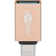 USB-C/USB-A 3.0 OTG adattatore SuperSpeed ??per cavi di ricarica, oro WE56622 Goobay