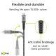 Cavo tessile da Micro-USB a USB-A con spinotti in metallo 1 m WE49282 Goobay