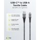 Cavo tessile da USB-C a USB-A con spine in metallo 1 m WE49296 Goobay