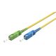 Cavo in fibra ottica, Singlemode (OS2) Yellow, giallo (Simplex), 0,5 m WE59657 Goobay