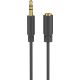 Cavo di prolunga per cuffie e audio AUX, 3,5 mm 3-pin, sottile WE97122 Goobay
