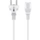 Cavo di collegamento dell'apparecchio freddo, 1,5 m, bianco WE96038 Goobay